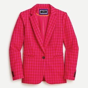 NWT J. Crew Colorful Gingham Blazer | Sz 8